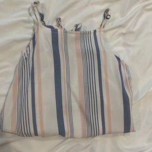 hollister stripped cropped tank